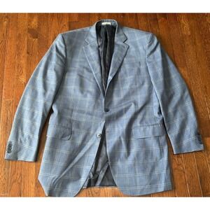Peter Millar Men's Sport Coat Blazer Jacket Size 46T (46L) Missing Button